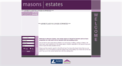 Desktop Screenshot of masonsestates.co.uk